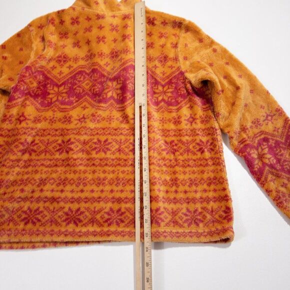 Vtg 90s Talbots Petites Fleece Sweater Womens Medium 1/4 Zip Jacket Made in USA - Picture 9 of 13